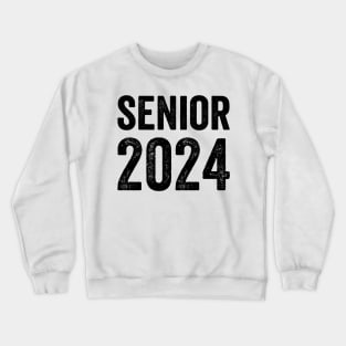 Senior 2024 Black Style Crewneck Sweatshirt